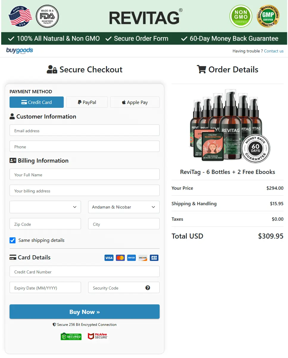 revitag buy page